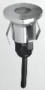 0120-LED EMPOT. P/ PISO ALUMINIO REDONDO POWER LED 1X1W