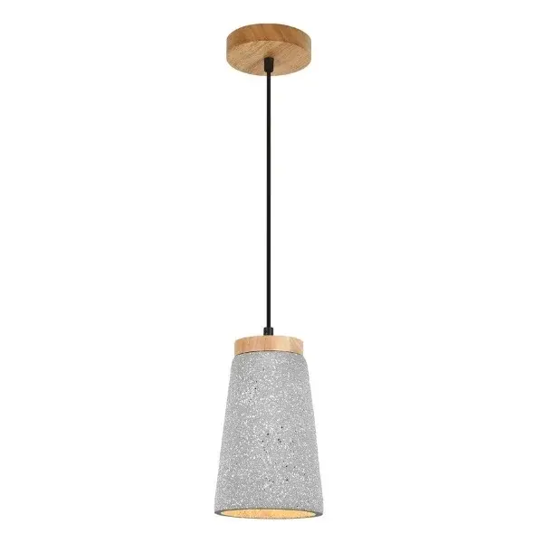0924-CT LUMINARIO COLGANTE CON PANTALLA DE CONCRETO D14CM