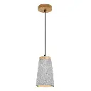 0924-CT LUMINARIO COLGANTE CON PANTALLA DE CONCRETO D14CM