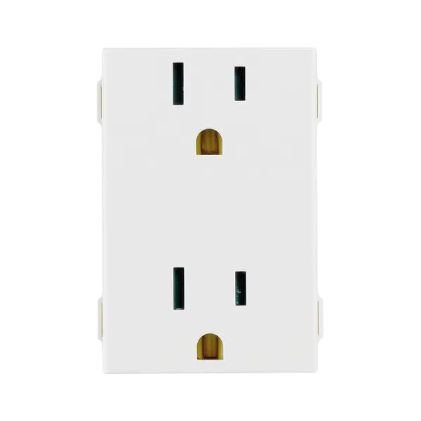 09246 CONTACTO DUPLEX 2P+T 15A 127V BLANCO NEVE UP