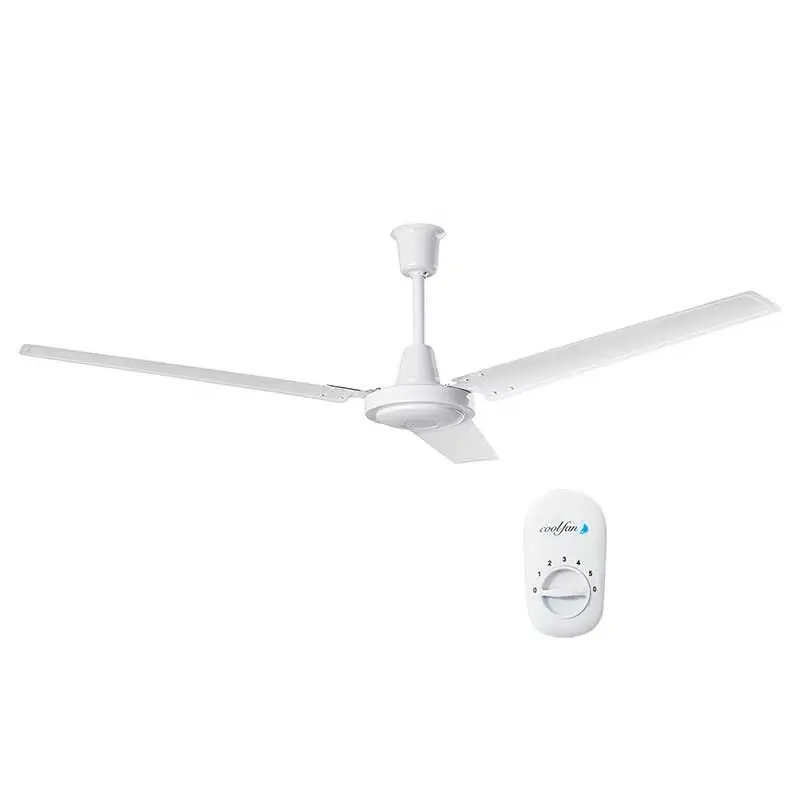 33200 VENTILADOR GRECO 56" SIN LUZ C/CONTROL DE PARED BLANCO