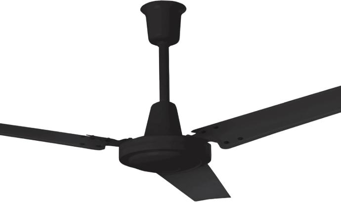 33205 VENTILADOR 56" CON CONTROL DE PARED GRECO COLOR NEGRO COOLFAN [AP]