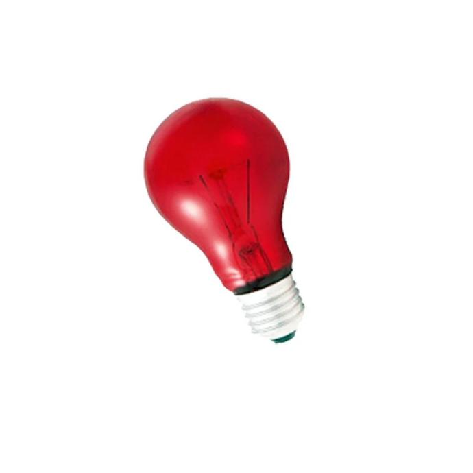 4006 FOCO FIESTA A-19 ROJO 40W.