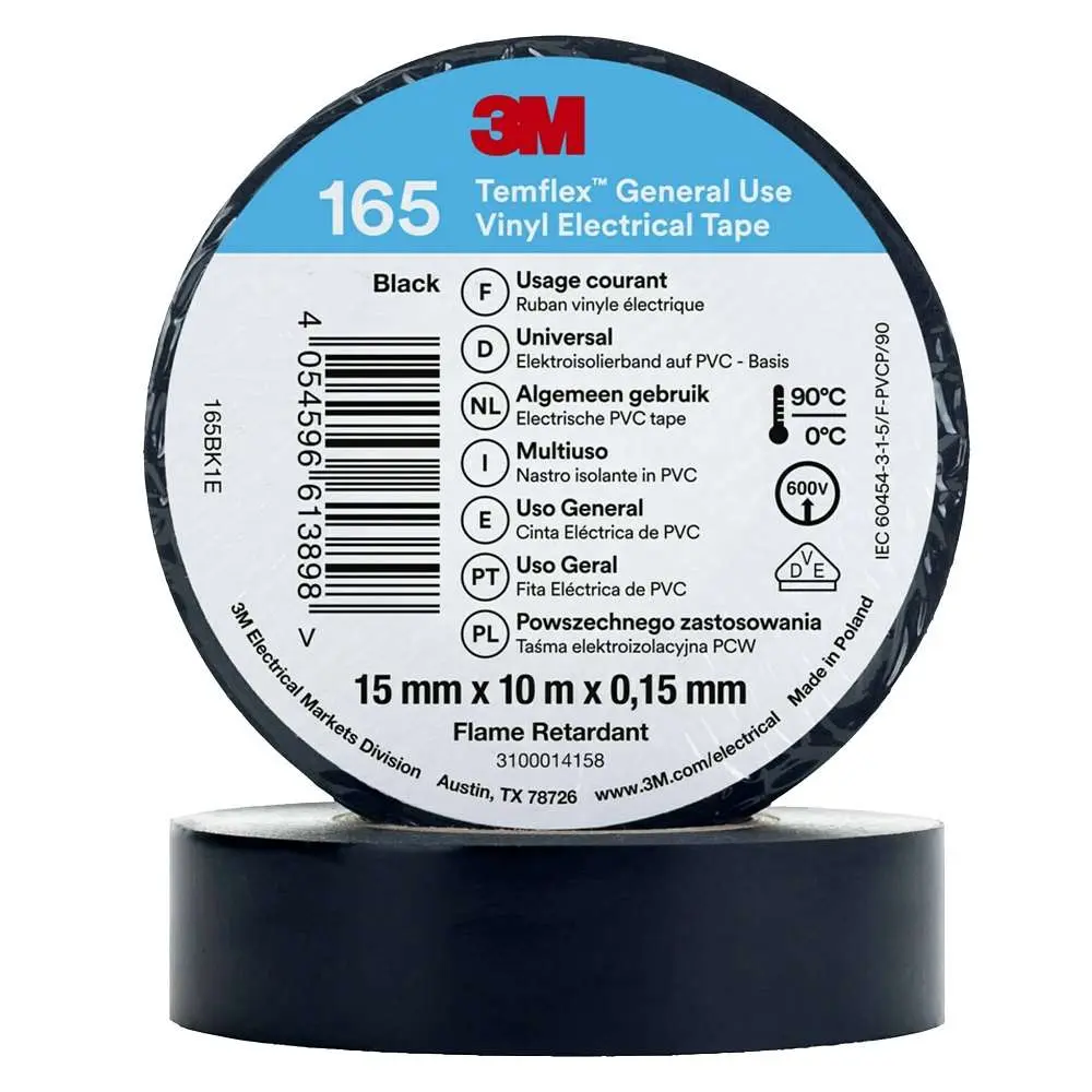 CINTA TEMFLEX 165 18MT. 600V (SUSTITUYE SCOTCH 1600)