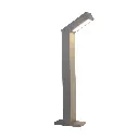 0860-LED/GR MINIPOSTE DE ALUMINIO 9W. HIGH POWER LED CALIDO