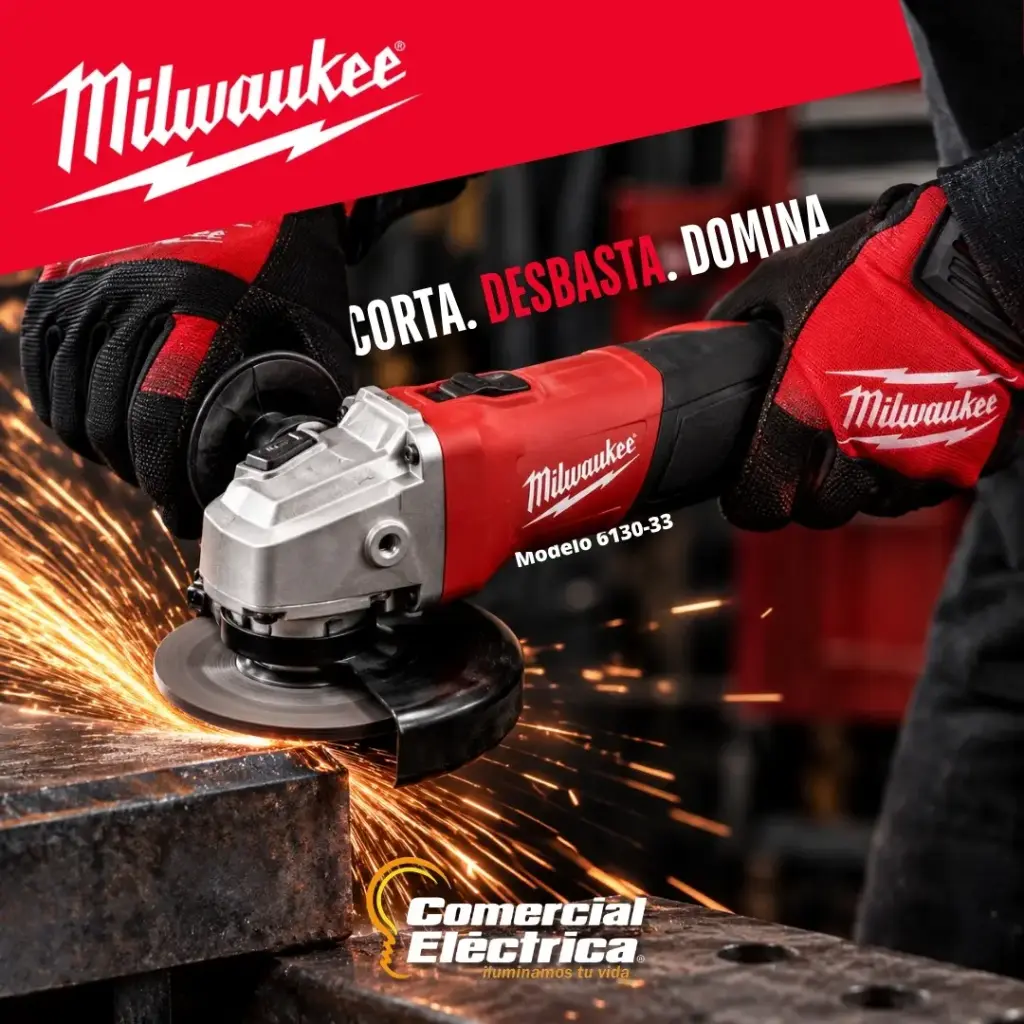 [AP] 6130-33 ESMERILADORA MLW 4 1/2” 7.0A MILWAUKEE
