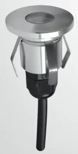 [14ILEDS-005] 0120-LED EMPOT. P/ PISO ALUMINIO REDONDO POWER LED 1X1W