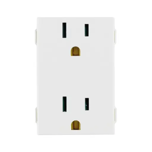 [E3NEVUP-046] 09246 CONTACTO DUPLEX 2P+T 15A 127V BLANCO NEVE UP