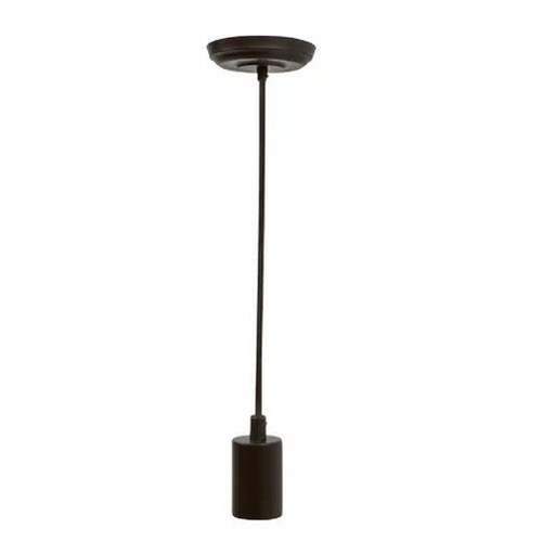 [62APLIC-084] 60SOCK044MVE27N/SOCK-VIN-044 SOCKET HIERRO NEGRO MATE C/CANOPE Y CABLE
