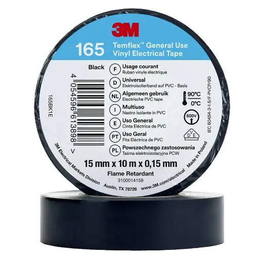 [44CINTA-003] CINTA TEMFLEX 165 18MT. 600V (SUSTITUYE SCOTCH 1600)