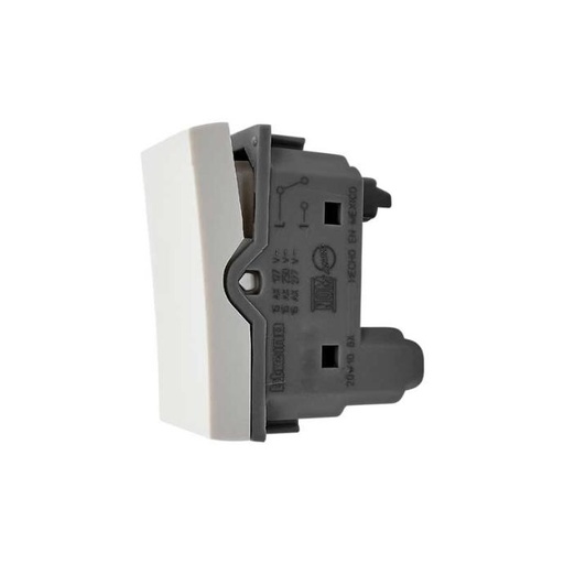 [07MODUS-031] E2001PTL APAGADOR SENCILLO 16A 127-277V MODUS PRO BLANCO
