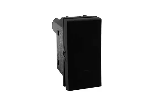 [07MODUS-063] E2005PTLN BOTON TIMBRE 10A 127-277V MODUS PRO NEGRO MATE
