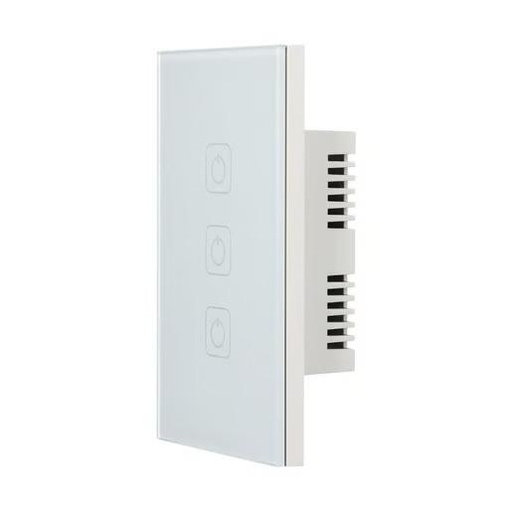 [62VARIO-039B] TSWIM3MVBTCW SWITCH TACTIL INTELIGENTE TRIPLE WIFI 240V CRISTAL+PC
