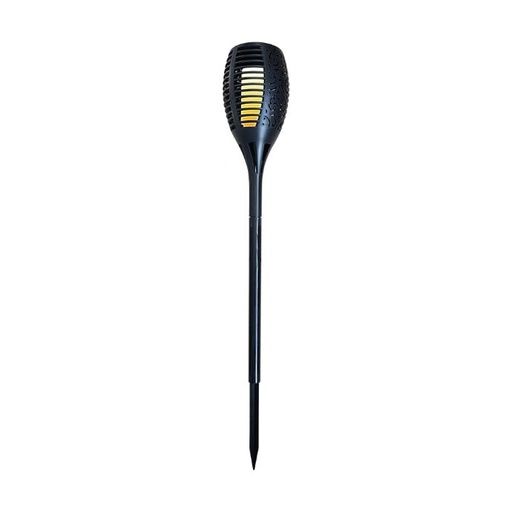 [PIPHILC-165] 51977 LUMINARIO SOLAR LED TIPO FLAMA ROJA SMD 1W PARA JARDÍN 100LM IP65 8HR NEGRO